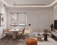 Thiết kế,  thi công nội thất chung cư nhỏ xinh – Cánh Đồng Mơ, Minh Khai, Hà  Nội
